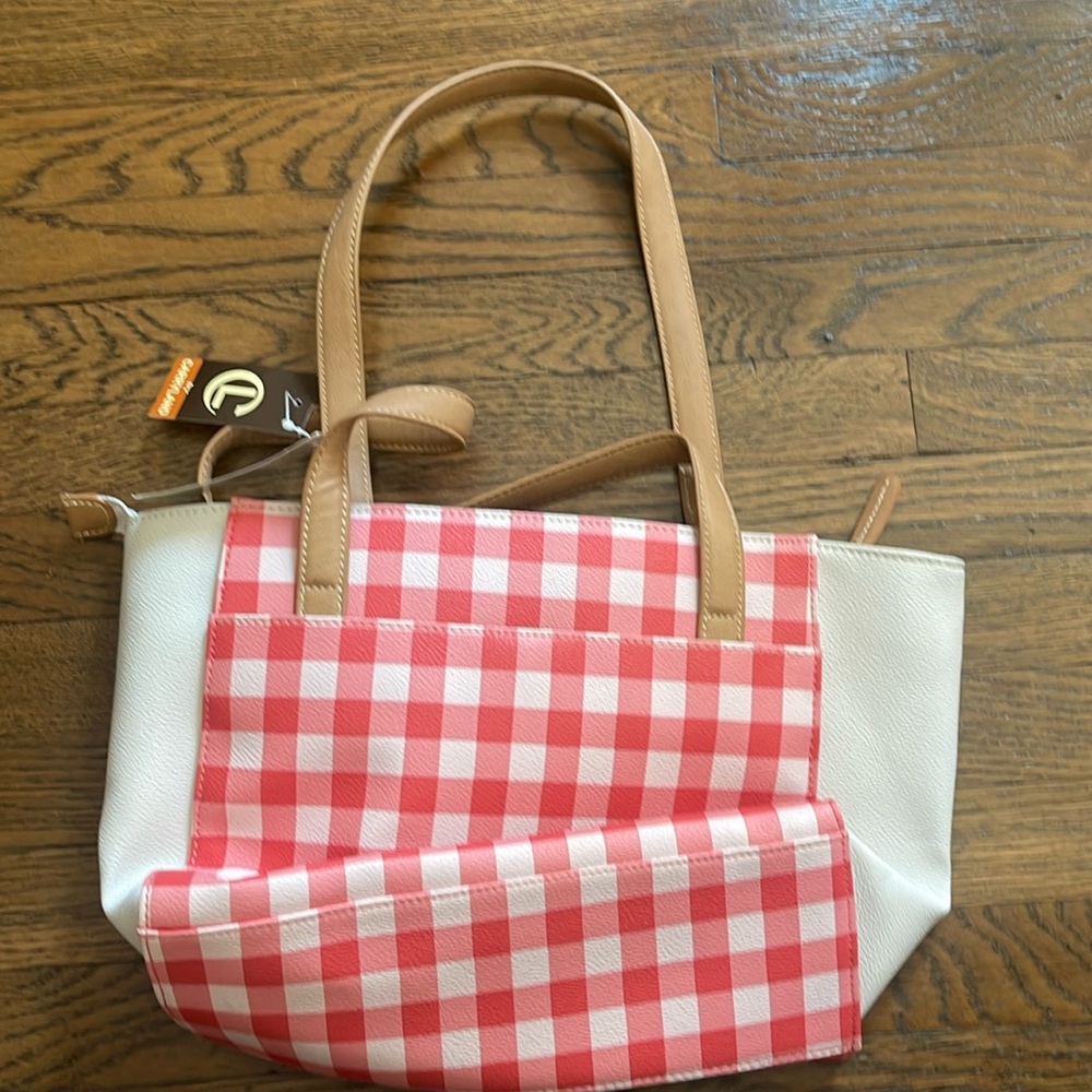 Gingham check purse by Carryland